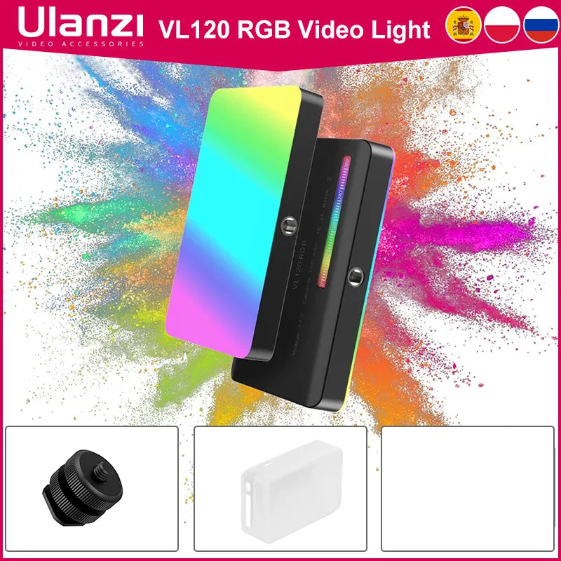 Ulanzi VL120 RGB - Carregue qualidade e potência em seu bolso!