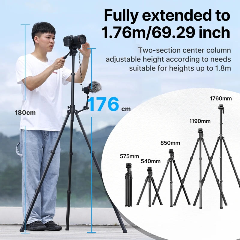 ULANZI MT-65, tripé profissional para filmakers