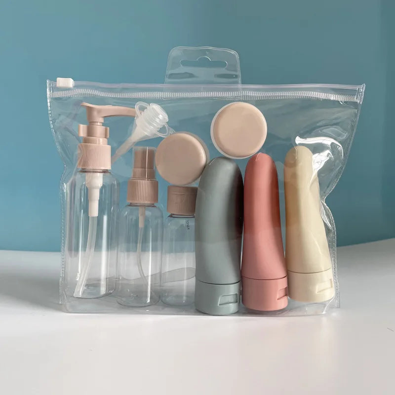 Bag-Clean: Conjunto de Frascos Recarregáveis para Viagem 🌟🧳